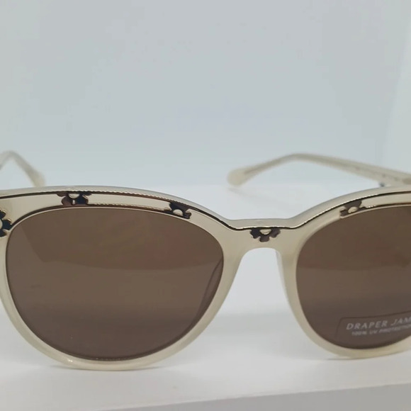 NWT WOMEN\'S DRAPER JAMES SUNGLASSES DJ7041 MILKY TAUPE
